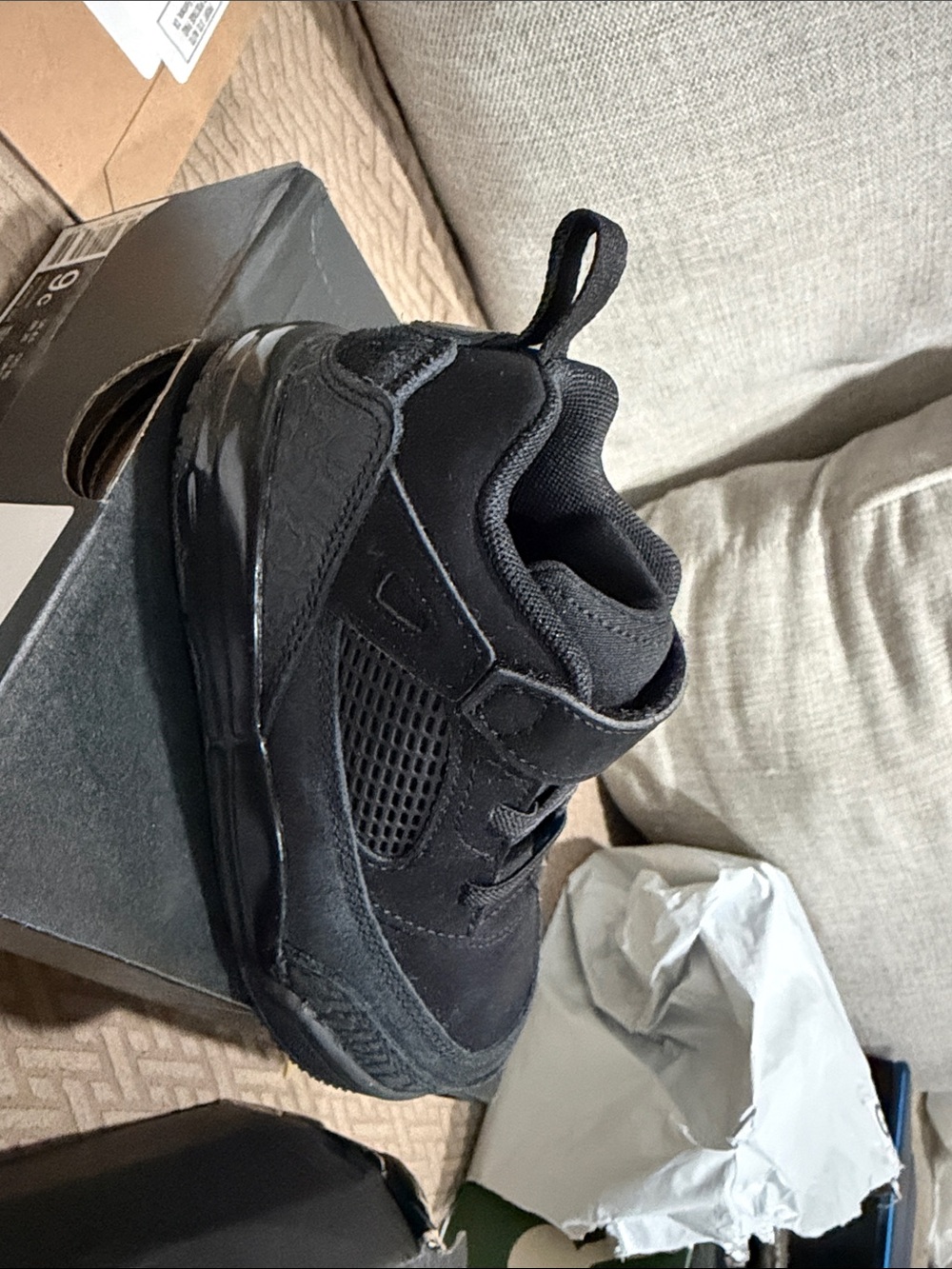 Jordan Kids' Black Casual Sneakers